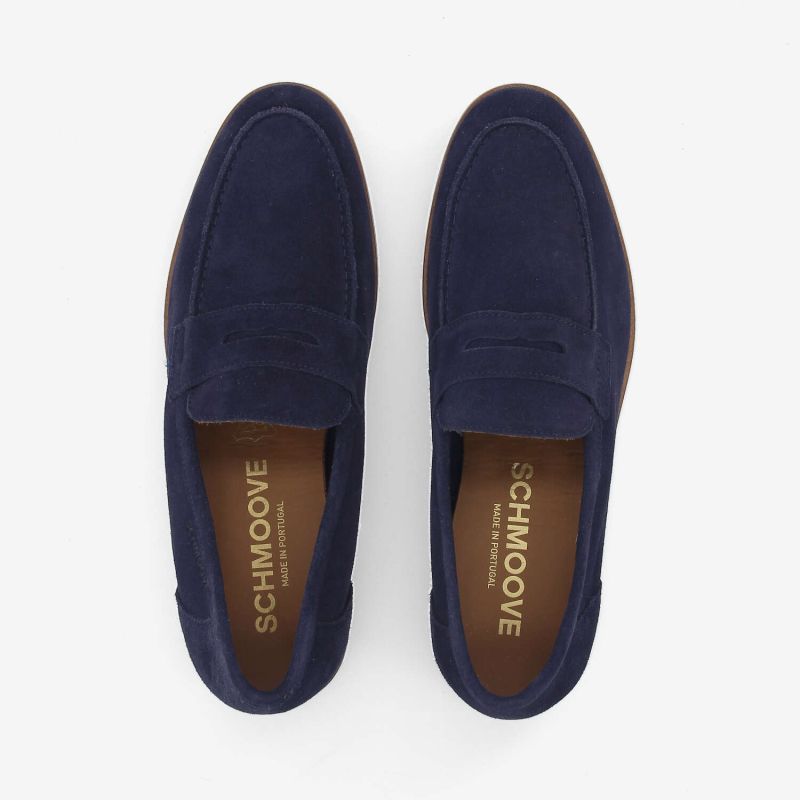 SMART MOC M - COWSUEDE - BLEU